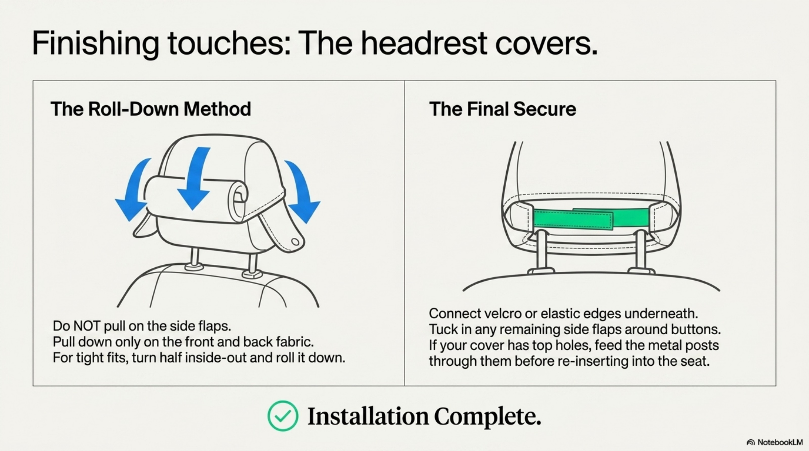 Playbook page 13: Finishing Touches
