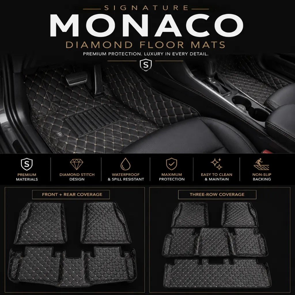 Signature Monaco Diamond Custom Floor Mats